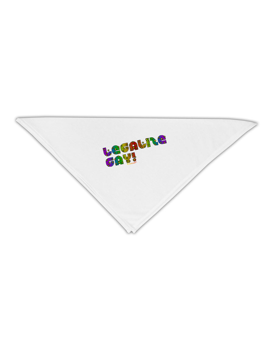 Legalize Gay - Rainbow Adult 19&#x22; Square Bandana-Square Bandanas-TooLoud-White-One-Size-Adult-Davson Sales