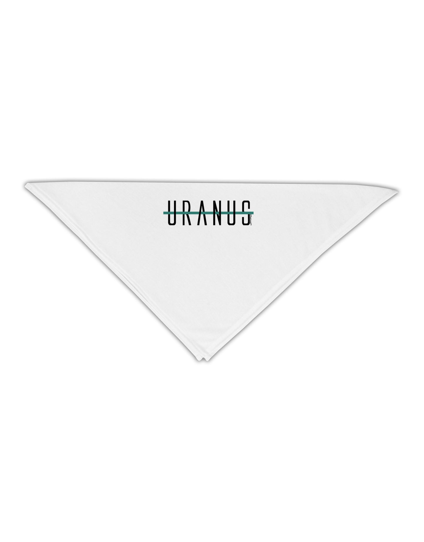 Planet Uranus Text Only Adult 19" Square Bandana-Square Bandanas-TooLoud-White-One-Size-Adult-Davson Sales