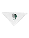 Virgo Symbol Adult 19" Square Bandana-Square Bandanas-TooLoud-White-One-Size-Adult-Davson Sales