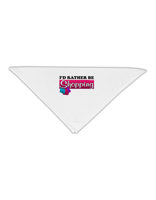 I'd Rather Be Shopping Adult 19&#x22; Square Bandana-Square Bandanas-TooLoud-White-One-Size-Adult-Davson Sales