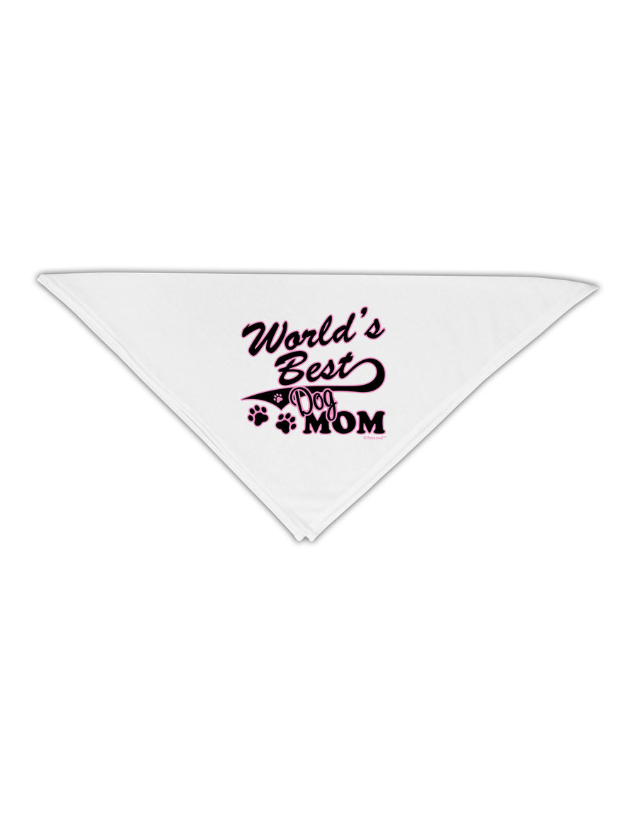 World's Best Dog Mom Adult 19&#x22; Square Bandana by TooLoud-Square Bandanas-TooLoud-White-One-Size-Adult-Davson Sales