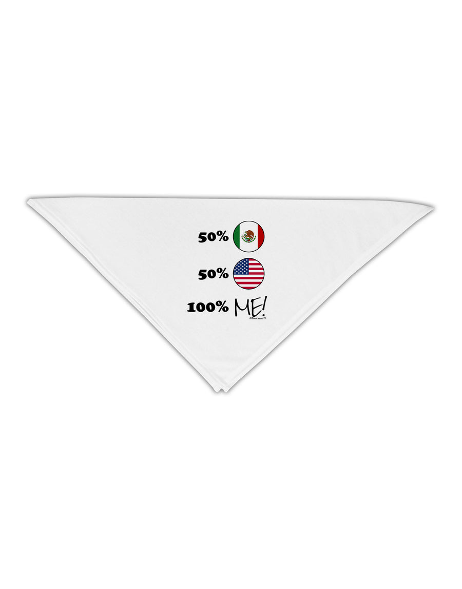 Mexican American 100 Percent Me Adult 19" Square Bandana-Square Bandanas-TooLoud-White-One-Size-Adult-Davson Sales