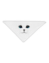 Blue-Eyed Cute Cat Face Adult 19&#x22; Square Bandana-Square Bandanas-TooLoud-White-One-Size-Adult-Davson Sales