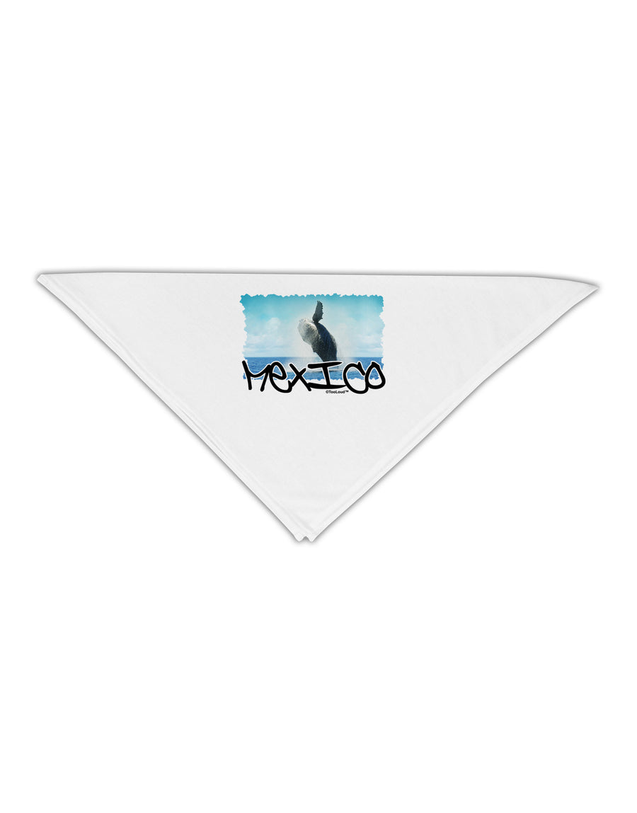 Mexico - Whale Watching Cut-out Adult 19" Square Bandana-Square Bandanas-TooLoud-White-One-Size-Adult-Davson Sales