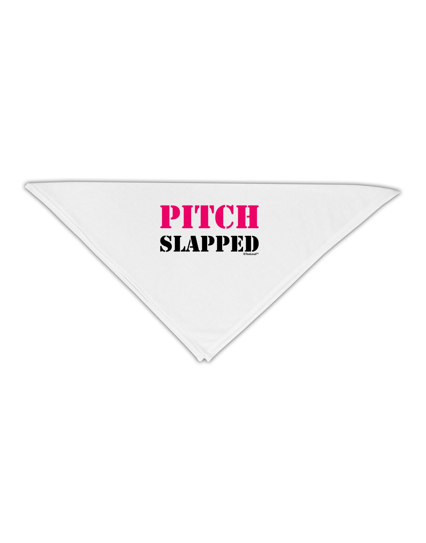 Pitch Slapped - Pink Adult 19" Square Bandana-Square Bandanas-TooLoud-White-One-Size-Adult-Davson Sales