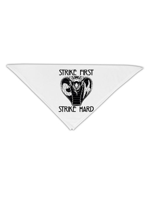 Strike First Strike Hard Cobra Adult 19 Inch Square Bandana-Bandanas-TooLoud-White-One-Size-Adult-Davson Sales