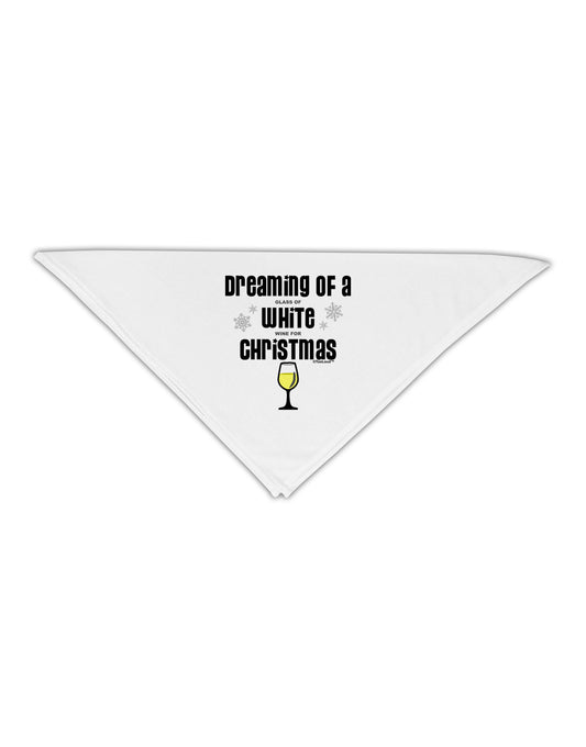 White Wine For Christmas Adult 19" Square Bandana-Square Bandanas-TooLoud-White-One-Size-Adult-Davson Sales