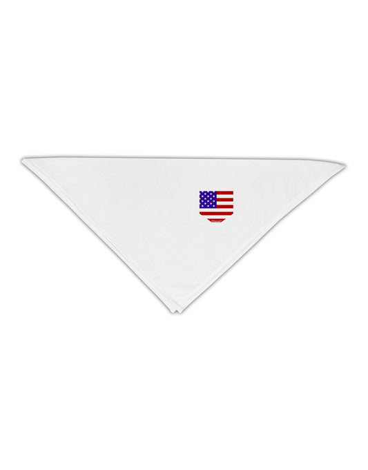 American Flag Faux Pocket Design Adult 19&#x22; Square Bandana by TooLoud-Square Bandanas-TooLoud-White-One-Size-Adult-Davson Sales