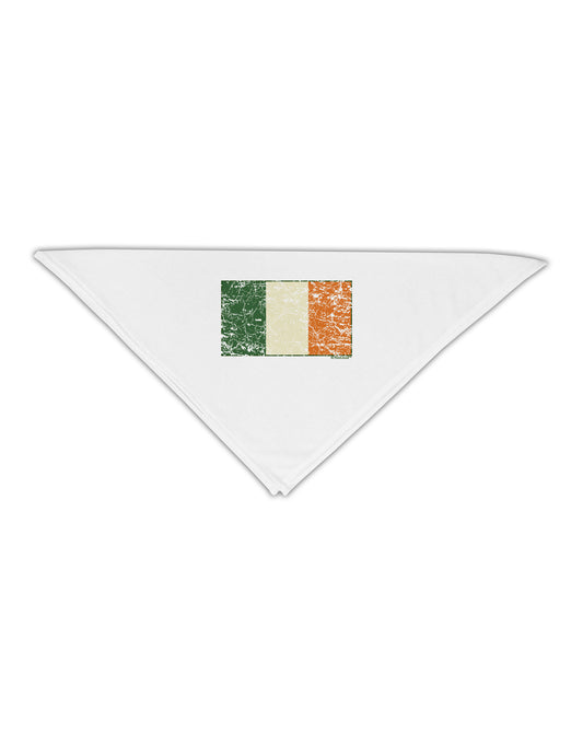 Distressed Irish Flag - Flag of Ireland Adult 19&#x22; Square Bandana-Square Bandanas-TooLoud-White-One-Size-Adult-Davson Sales