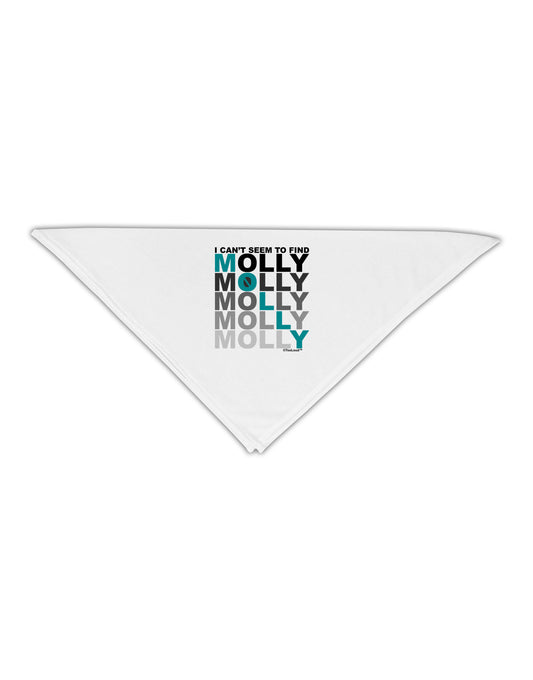 Find Molly Blue Adult 19&#x22; Square Bandana-Square Bandanas-TooLoud-White-One-Size-Adult-Davson Sales