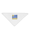 Uruguay Flag Adult 19&#x22; Square Bandana-Square Bandanas-TooLoud-White-One-Size-Adult-Davson Sales