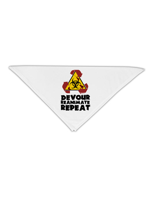 Devour Reanimate Repeat Adult 19&#x22; Square Bandana by TooLoud-Square Bandanas-TooLoud-White-One-Size-Adult-Davson Sales