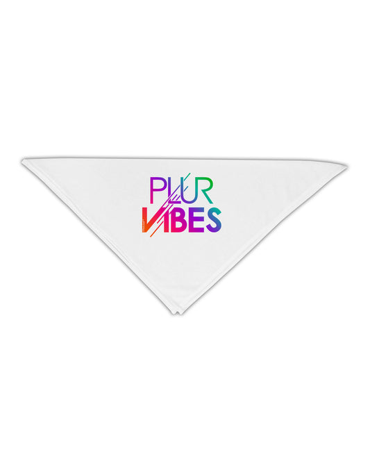 PLUR Vibes Adult 19&#x22; Square Bandana-Square Bandanas-TooLoud-White-One-Size-Adult-Davson Sales