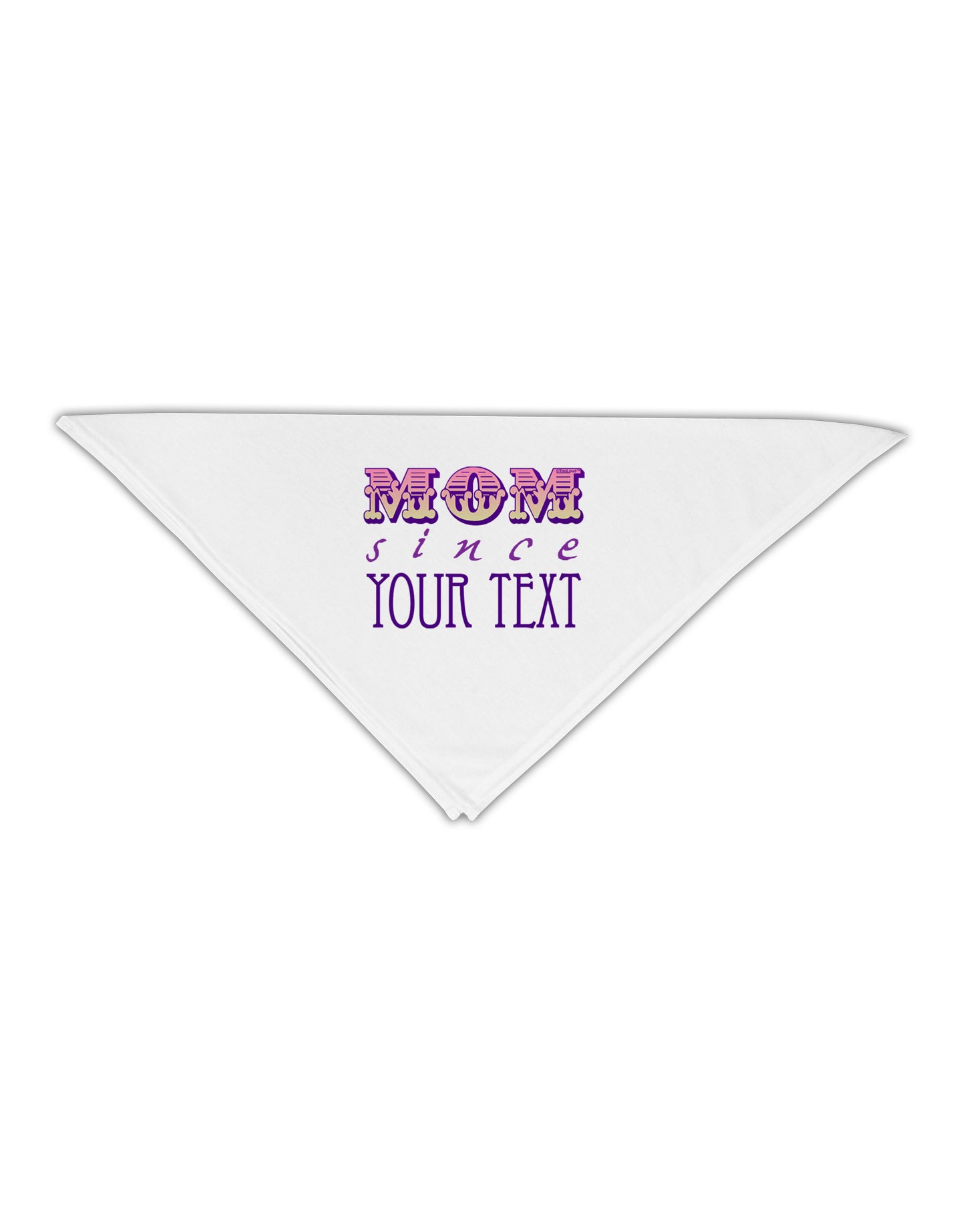 Personalized Mom Since ___ Adult 19" Square Bandana-Square Bandanas-TooLoud-White-One-Size-Adult-Davson Sales