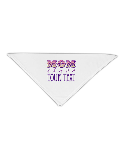 Personalized Mom Since ___ Adult 19" Square Bandana-Square Bandanas-TooLoud-White-One-Size-Adult-Davson Sales
