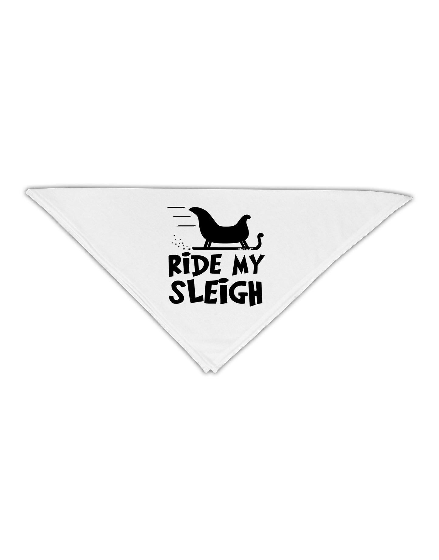 Ride My Sleigh BnW Adult 19" Square Bandana-Square Bandanas-TooLoud-White-One-Size-Adult-Davson Sales