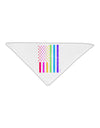 American Pride - Rainbow Flag Adult 19&#x22; Square Bandana-Square Bandanas-TooLoud-White-One-Size-Adult-Davson Sales