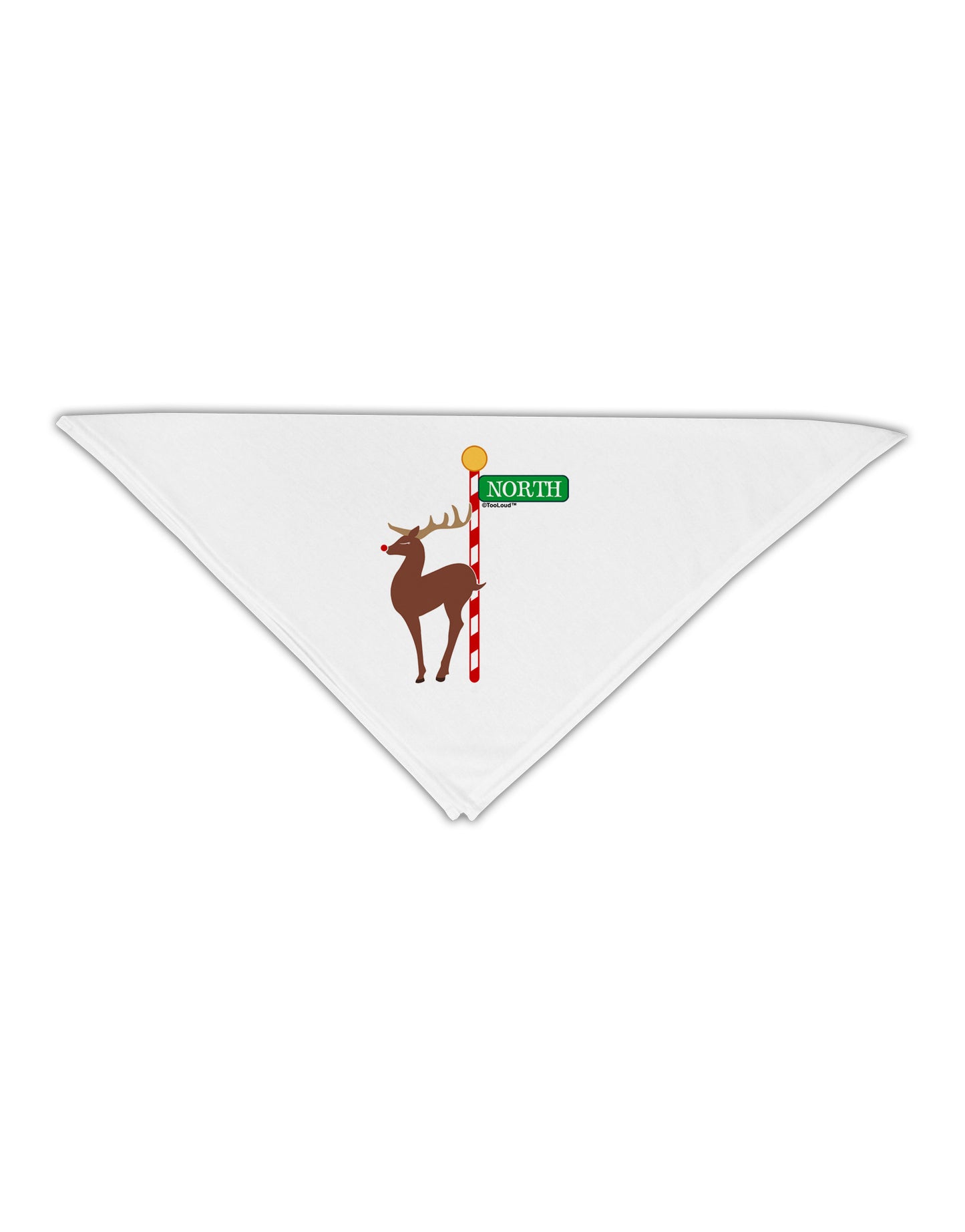 Rudolf Ratchet Reindeer Color Adult 19" Square Bandana-Square Bandanas-TooLoud-White-One-Size-Adult-Davson Sales