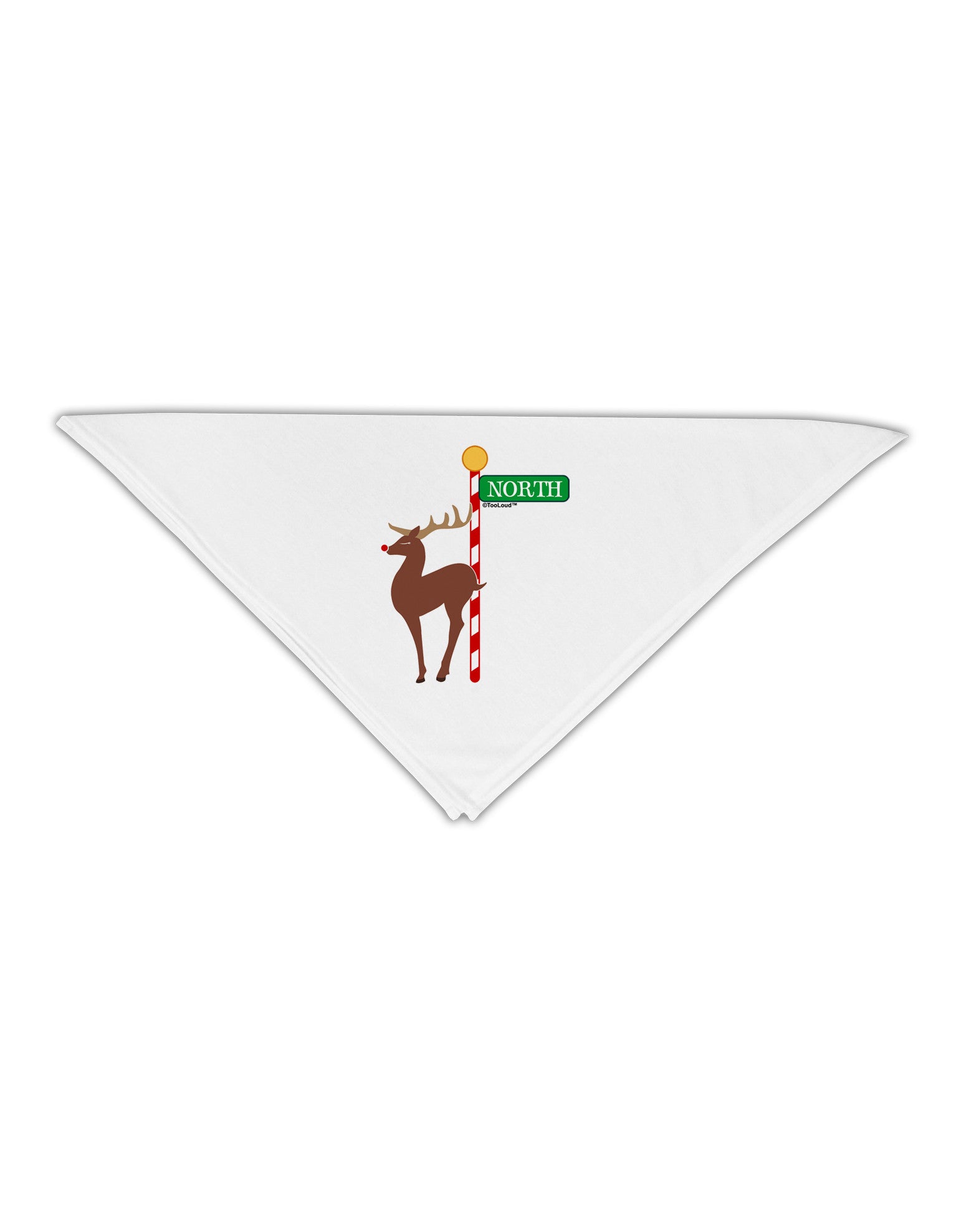 Rudolf Ratchet Reindeer Color Adult 19" Square Bandana-Square Bandanas-TooLoud-White-One-Size-Adult-Davson Sales