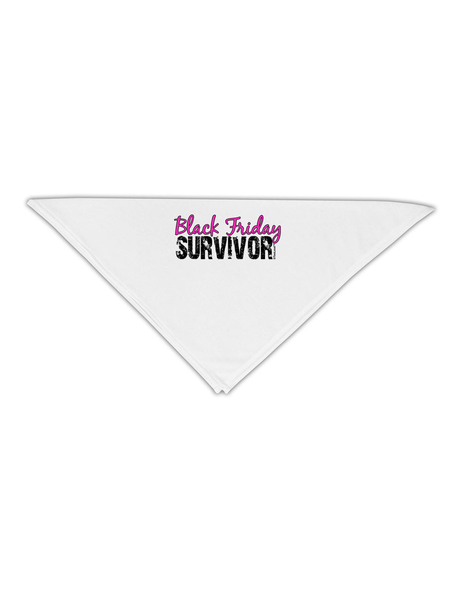 Black Friday Survivor Adult 19&#x22; Square Bandana-Square Bandanas-TooLoud-White-One-Size-Adult-Davson Sales