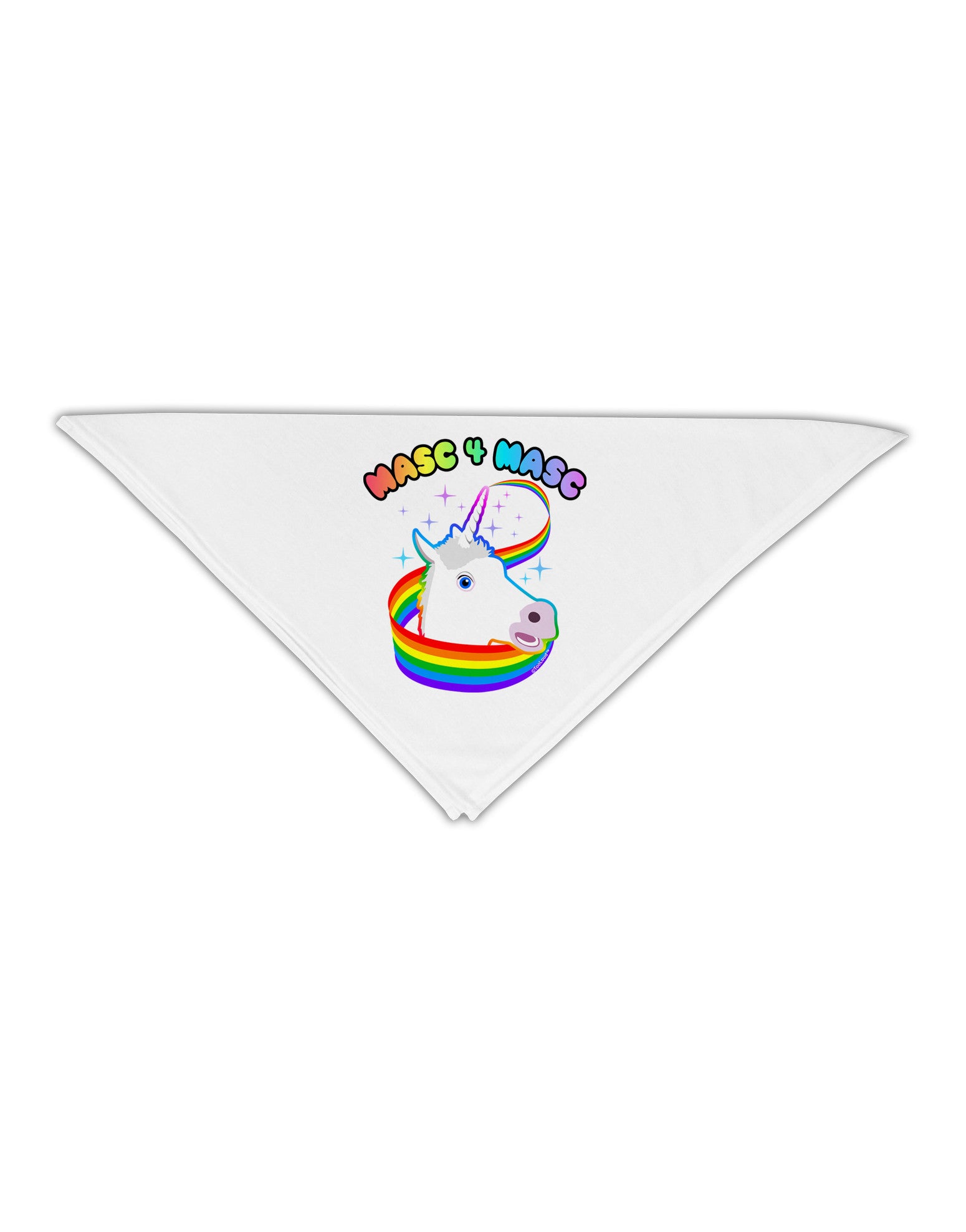 Masc 4 Masc Pranciful Unicorn Adult 19" Square Bandana-Square Bandanas-TooLoud-White-One-Size-Adult-Davson Sales