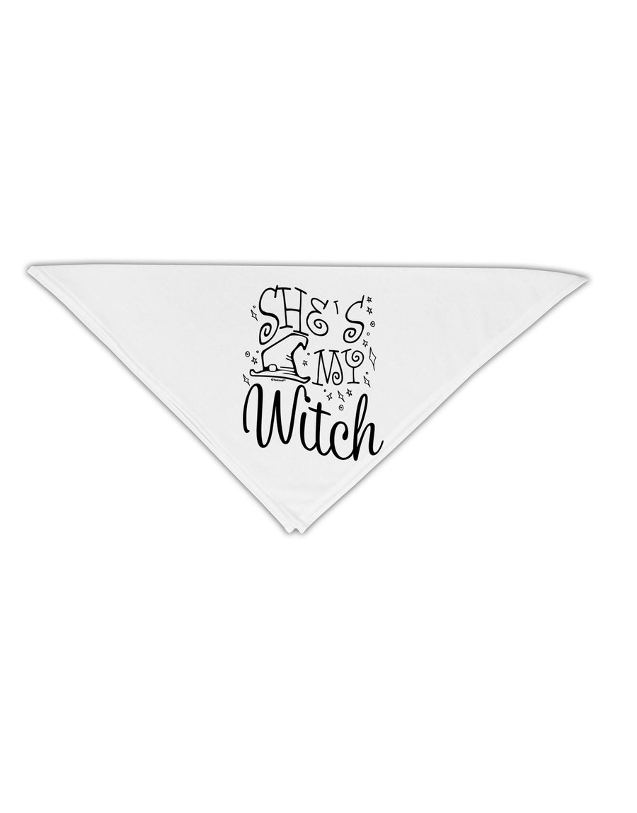 She's My Witch Adult 19 Inch Square Bandana-Bandanas-TooLoud-White-One-Size-Adult-Davson Sales