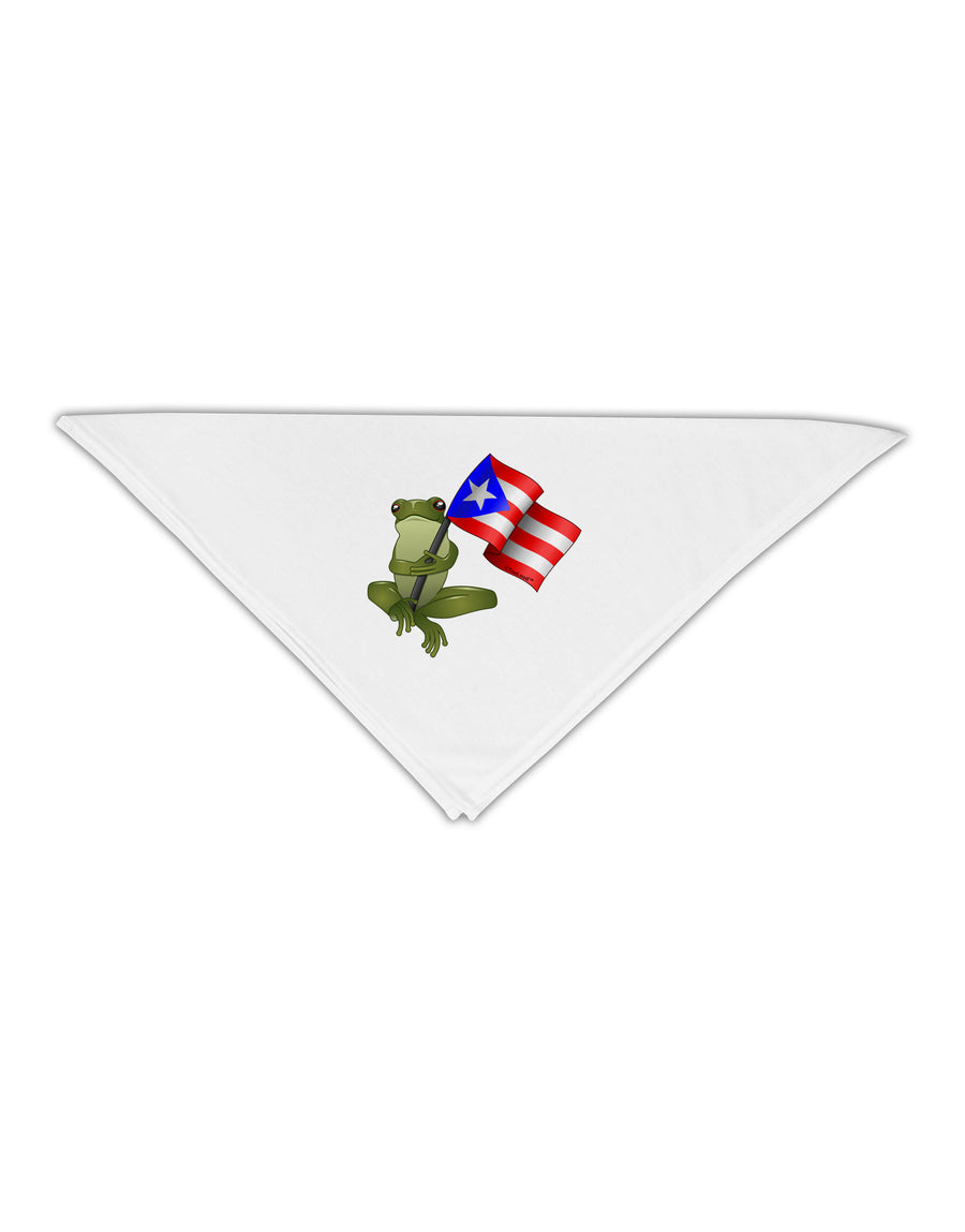 Coqui Holding Flag Adult 19&#x22; Square Bandana-Square Bandanas-TooLoud-White-One-Size-Adult-Davson Sales