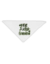 One Lucky Grandma Shamrock Adult 19 Inch Square Bandana-Bandanas-TooLoud-White-One-Size-Adult-Davson Sales