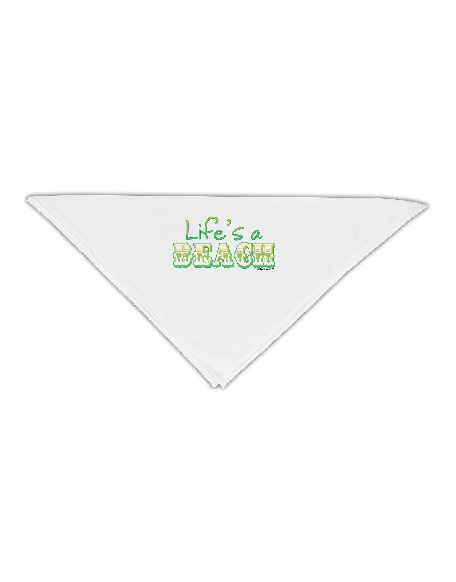 Lifes a Beach Color Adult 19&#x22; Square Bandana by TooLoud-Square Bandanas-TooLoud-White-One-Size-Adult-Davson Sales