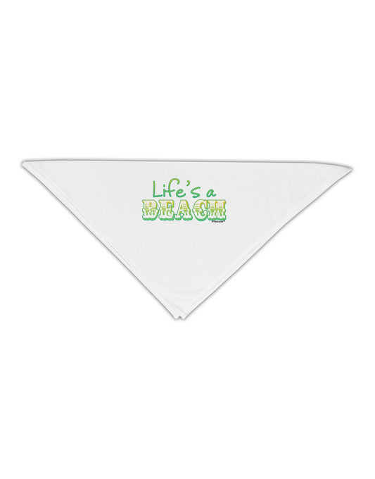 Lifes a Beach Color Adult 19&#x22; Square Bandana by TooLoud-Square Bandanas-TooLoud-White-One-Size-Adult-Davson Sales