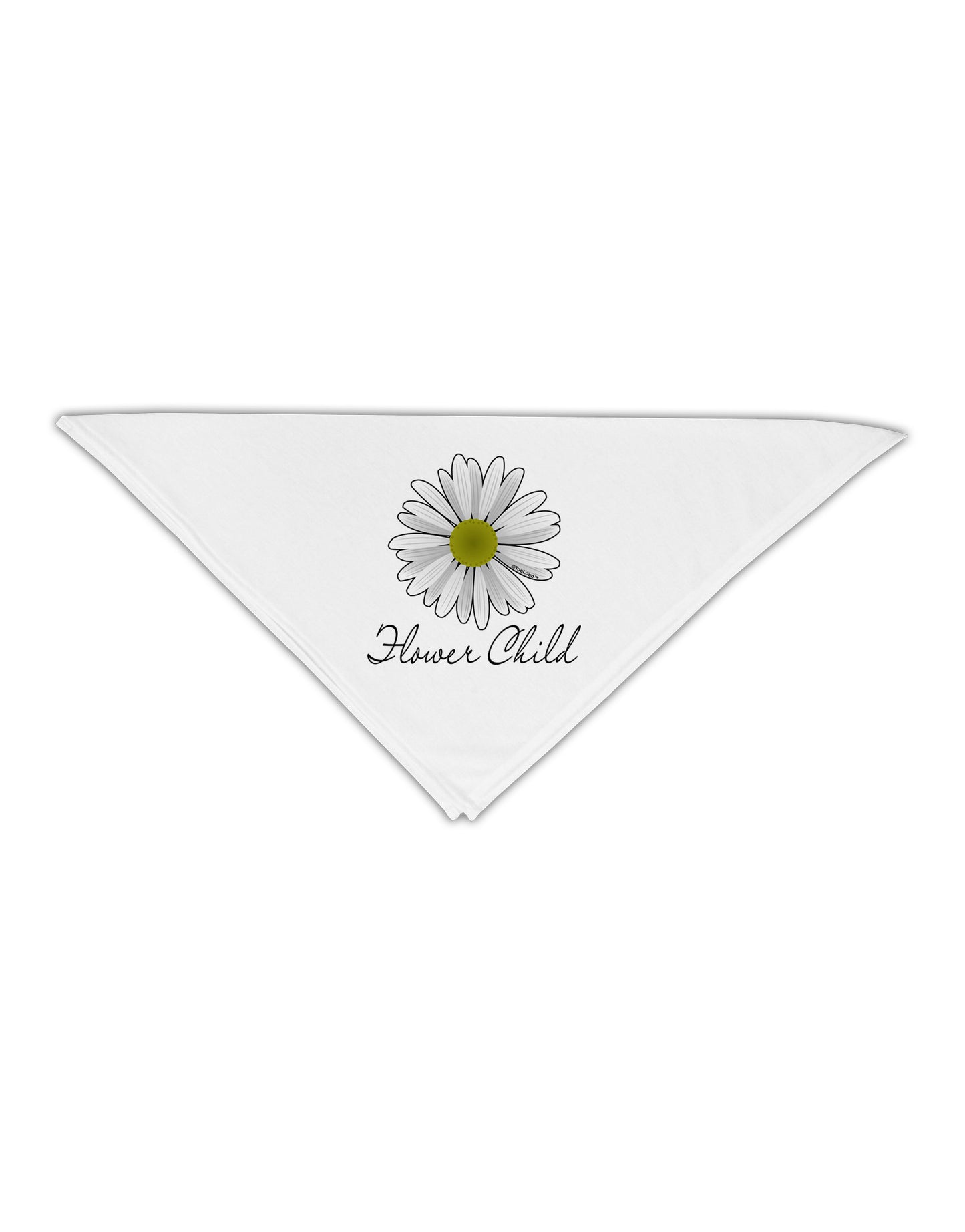 Pretty Daisy - Flower Child Adult 19" Square Bandana-Square Bandanas-TooLoud-White-One-Size-Adult-Davson Sales