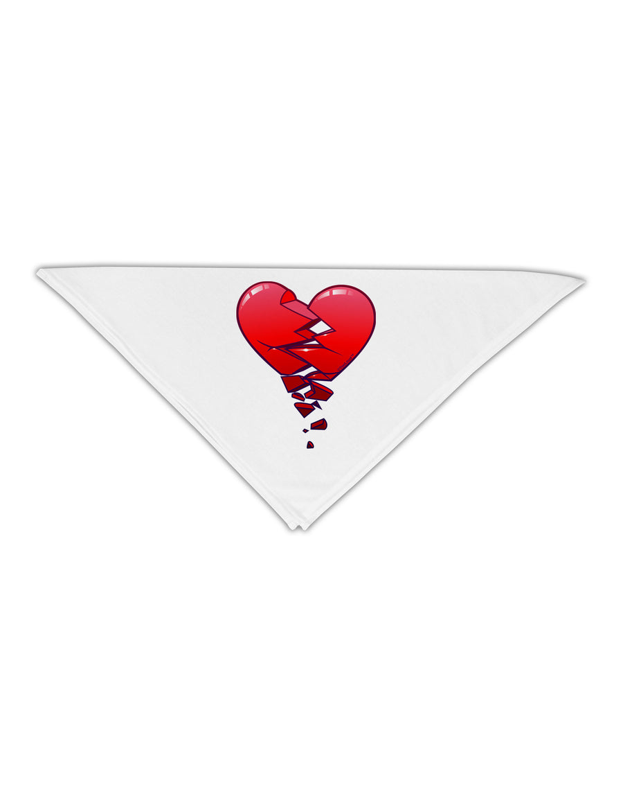 Crumbling Broken Heart Adult 19&#x22; Square Bandana by-Square Bandanas-TooLoud-White-One-Size-Adult-Davson Sales
