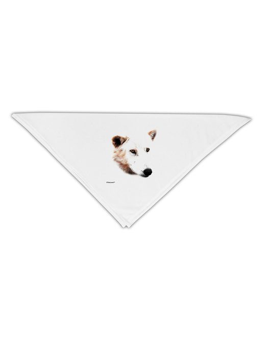 White Wolf Head Cutout Adult 19" Square Bandana-Square Bandanas-TooLoud-White-One-Size-Adult-Davson Sales