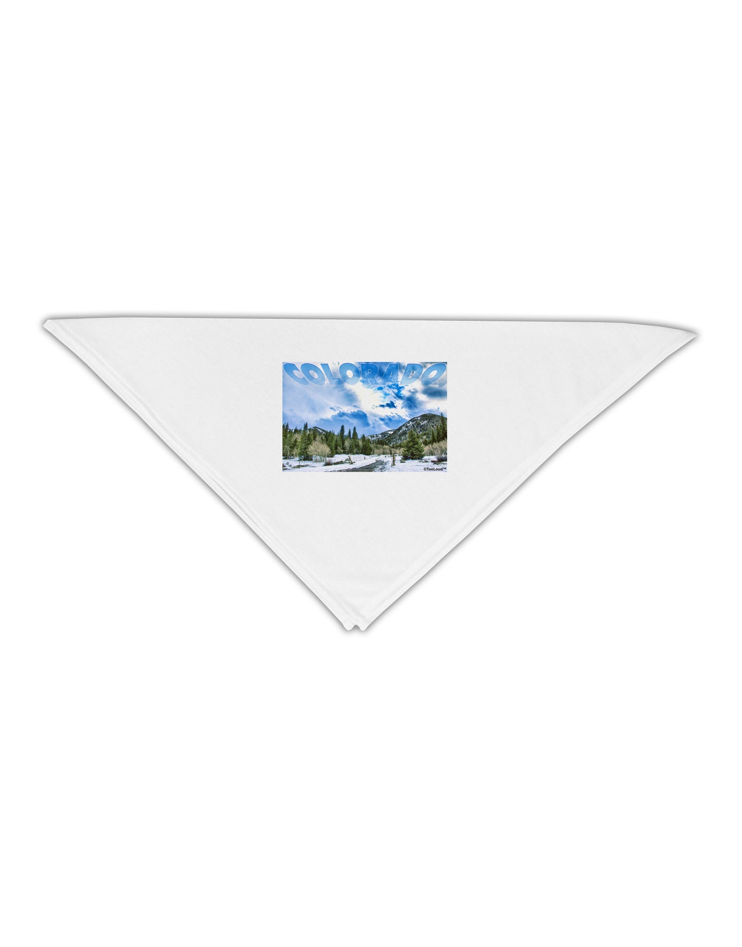 El Dora CO with Text Adult 19" Square Bandana-Square Bandanas-TooLoud-White-One-Size-Adult-Davson Sales