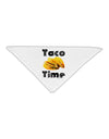 Taco Time - Mexican Food Design Adult 19&#x22; Square Bandana by TooLoud-Square Bandanas-TooLoud-White-One-Size-Adult-Davson Sales