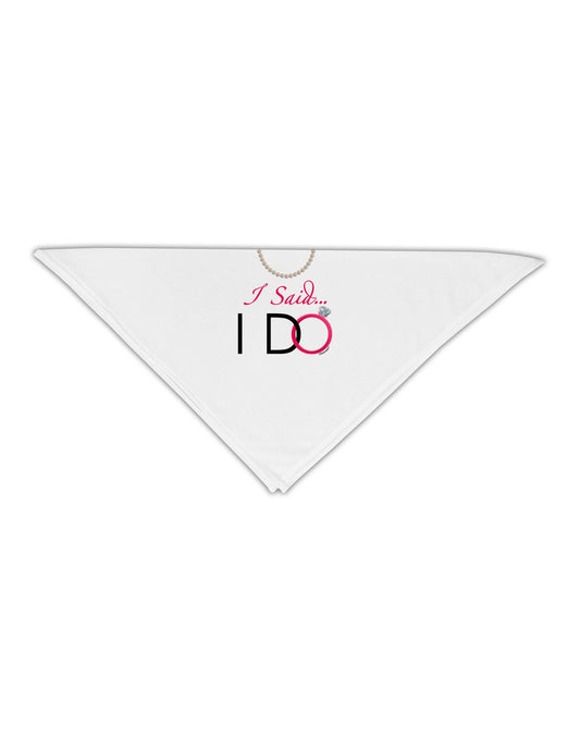 I Said I Do - Bride Adult 19" Square Bandana-Square Bandanas-TooLoud-White-One-Size-Adult-Davson Sales