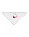 I Said I Do - Bride Adult 19" Square Bandana-Square Bandanas-TooLoud-White-One-Size-Adult-Davson Sales