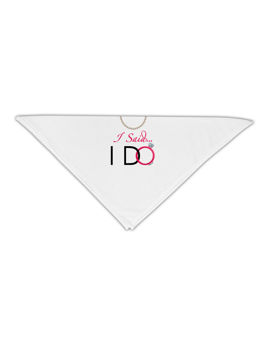 I Said I Do - Bride Adult 19" Square Bandana-Square Bandanas-TooLoud-White-One-Size-Adult-Davson Sales