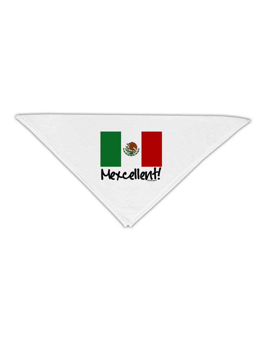 Mexcellent - Mexican Flag Adult 19" Square Bandana-Square Bandanas-TooLoud-White-One-Size-Adult-Davson Sales