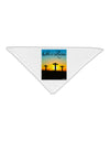 Three Crosses Sunrise - He Is Risen Adult 19&#x22; Square Bandana by TooLoud-Square Bandanas-TooLoud-White-One-Size-Adult-Davson Sales