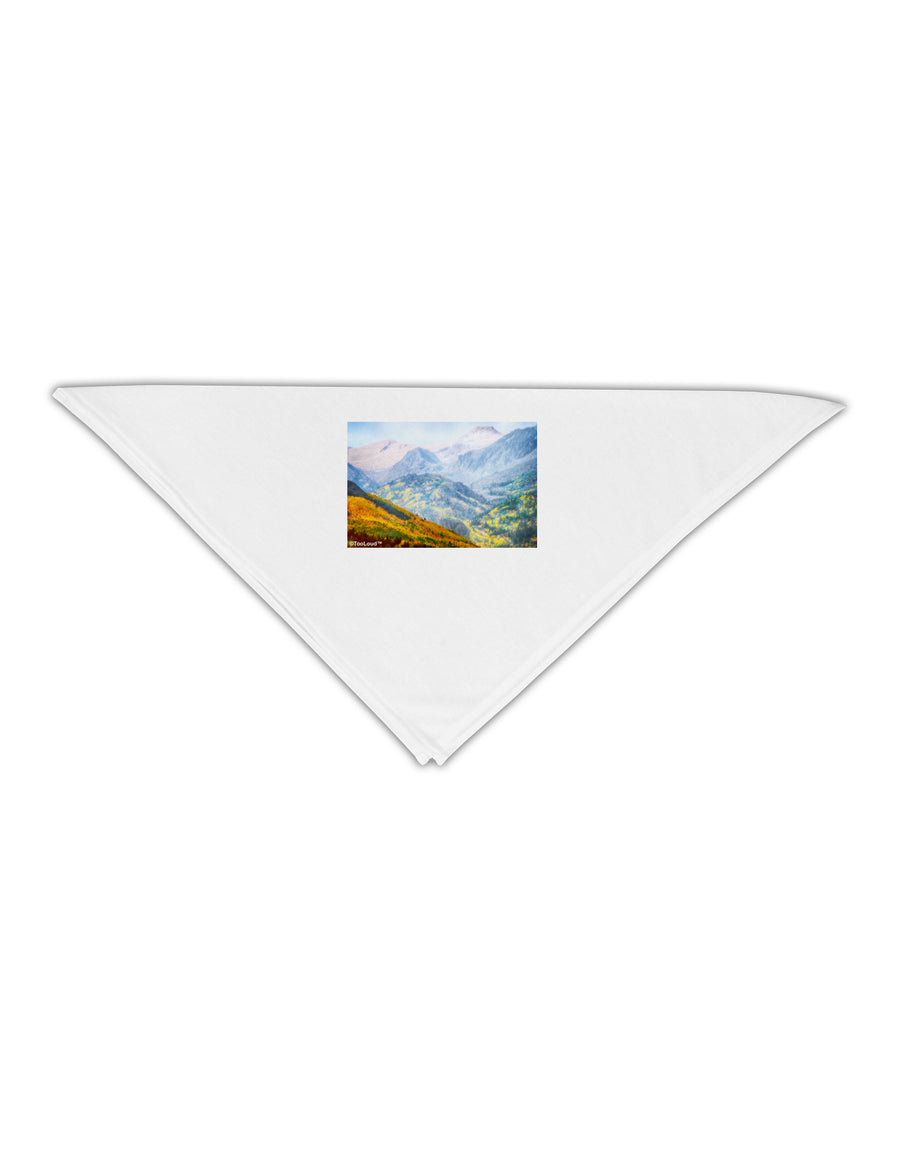 Colorado Fog Mountains Adult 19&#x22; Square Bandana-Square Bandanas-TooLoud-White-One-Size-Adult-Davson Sales