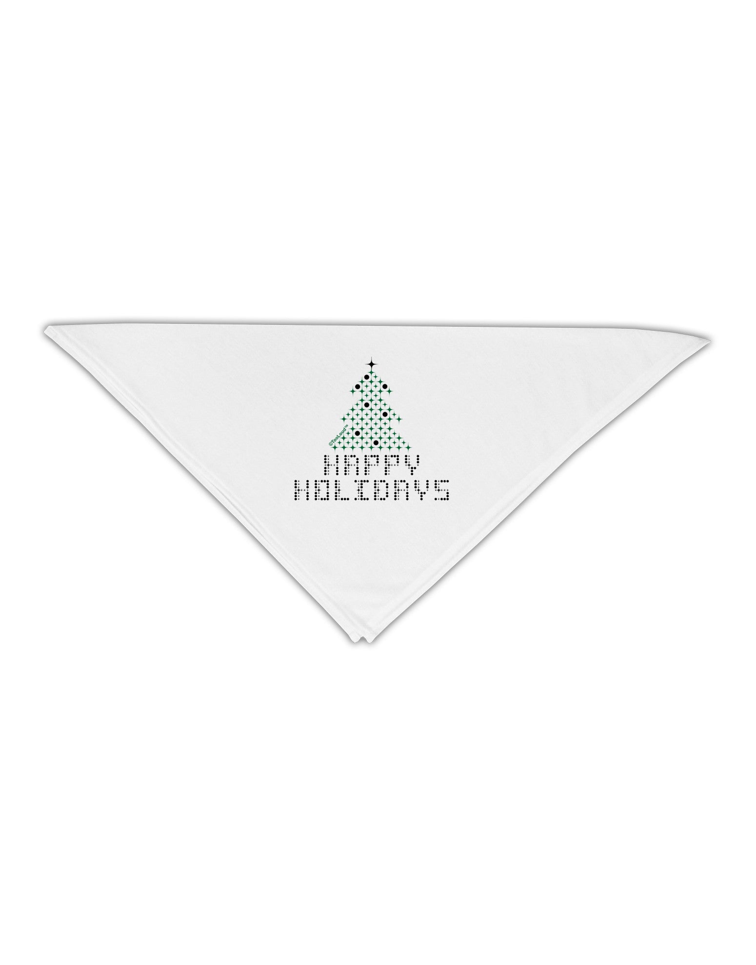 Happy Holidays Sparkles Adult 19&#x22; Square Bandana-Square Bandanas-TooLoud-White-One-Size-Adult-Davson Sales