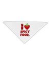 I Heart Spicy Food Adult 19&#x22; Square Bandana-Square Bandanas-TooLoud-White-One-Size-Adult-Davson Sales