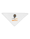 BOOtiful Ghost Orange Adult 19&#x22; Square Bandana-Square Bandanas-TooLoud-White-One-Size-Adult-Davson Sales