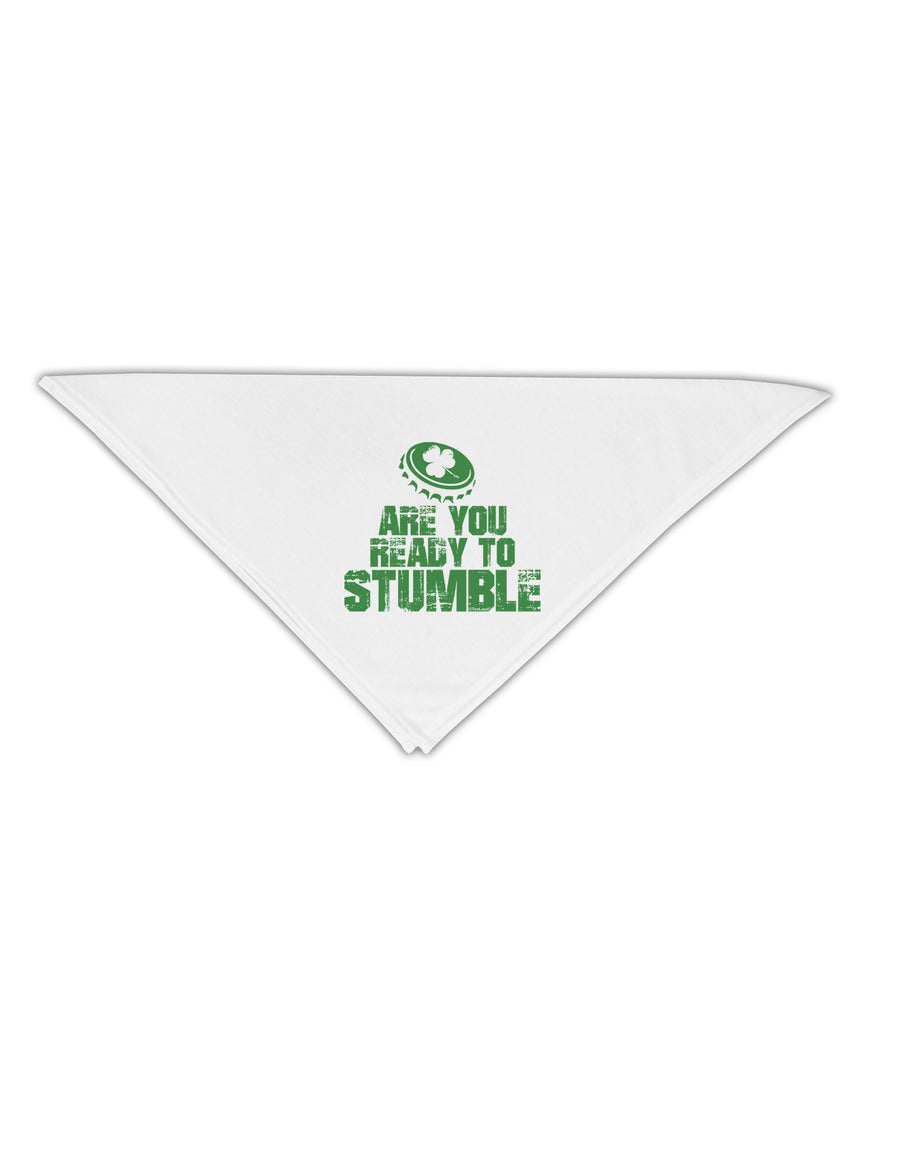 Are You Ready To Stumble Funny Adult 19&#x22; Square Bandana by TooLoud-Square Bandanas-TooLoud-White-One-Size-Adult-Davson Sales