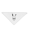 Scary Face Bunny White Adult 19&#x22; Square Bandana-Square Bandanas-TooLoud-White-One-Size-Adult-Davson Sales