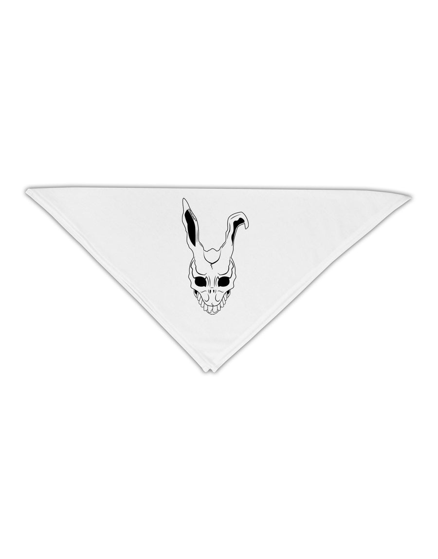 Scary Face Bunny White Adult 19&#x22; Square Bandana-Square Bandanas-TooLoud-White-One-Size-Adult-Davson Sales