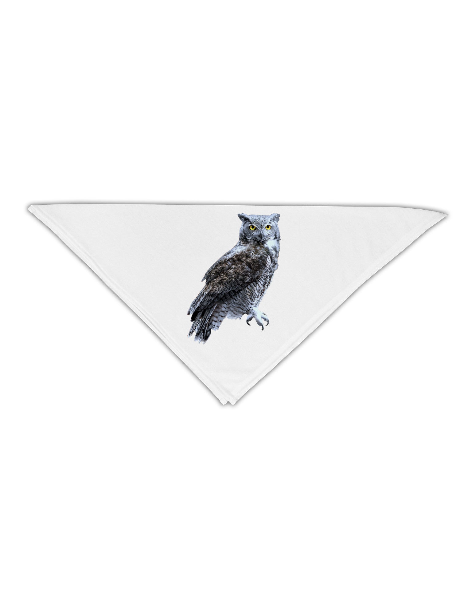 Great Horned Owl Photo Adult 19&#x22; Square Bandana-Square Bandanas-TooLoud-White-One-Size-Adult-Davson Sales