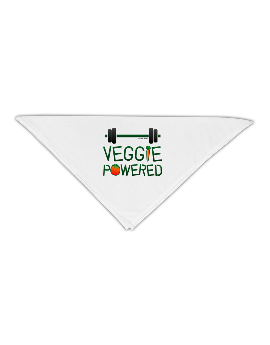 TooLoud Veggie Powered Adult 19&#x22; Square Bandana-Square Bandanas-TooLoud-White-One-Size-Adult-Davson Sales