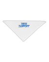 Tech Support Logo Adult 19&#x22; Square Bandana-Square Bandanas-TooLoud-White-One-Size-Adult-Davson Sales